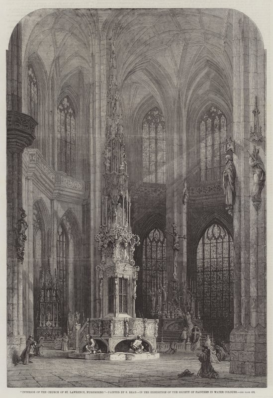 Innenraum der Kirche St. Lorenz, Nürnberg von Samuel Read