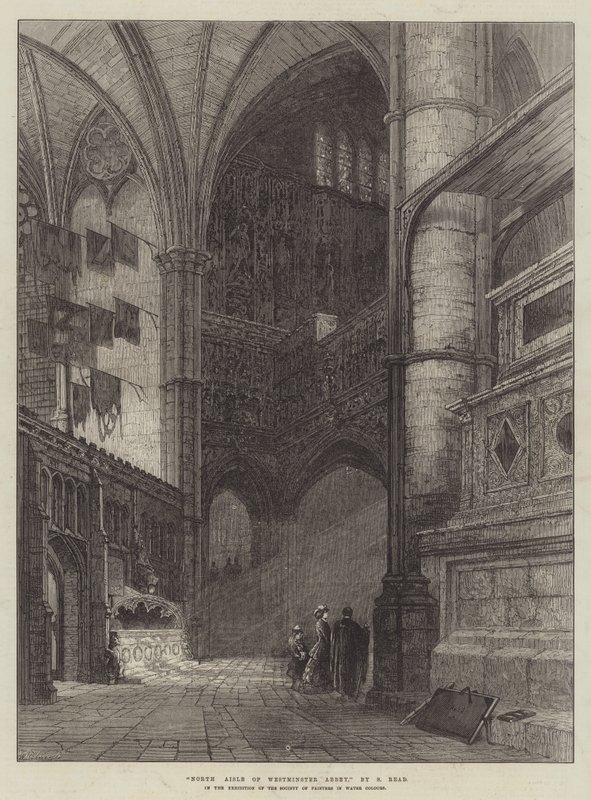 Nordschiff der Westminster Abbey von Samuel Read