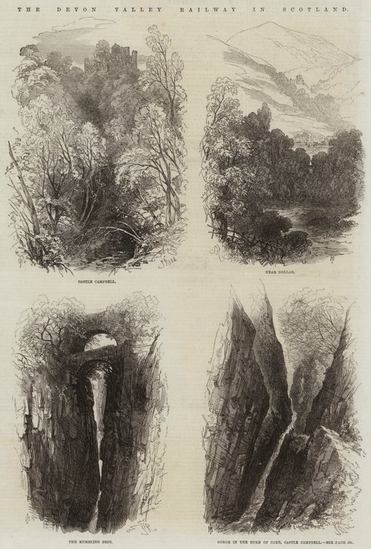 Die Devon Valley Railway in Schottland von Samuel Read