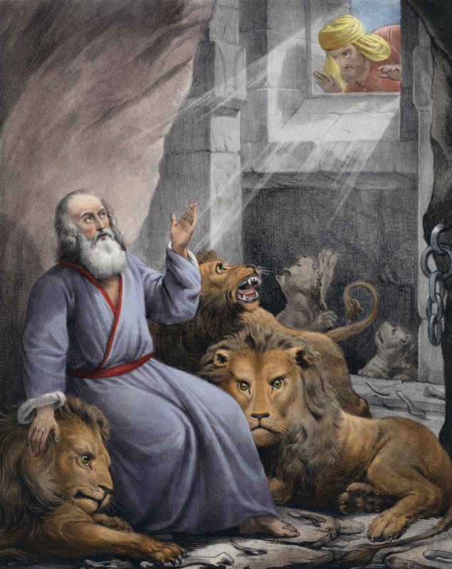 Daniel in der Löwengrube von Siegfried Detler Bendixen