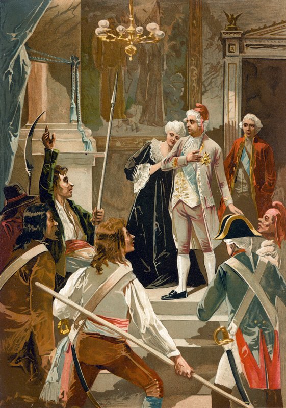König Ludwig XVI. und Marie Antoinette von Spanish School