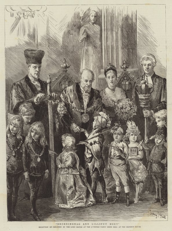 Brobdingnag und Lilliput treffen sich von Sydney Prior Hall