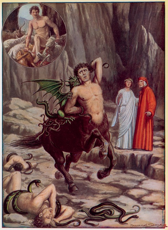 Illustration für Dantes Göttliche Komödie von Tancredi Scarpelli