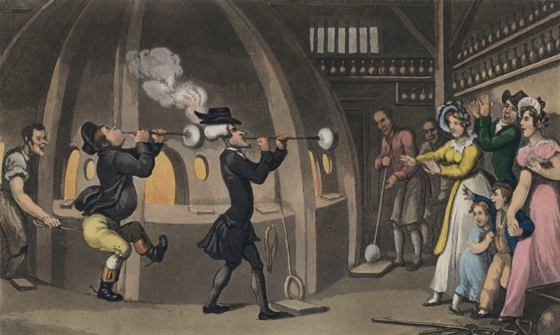 Dr. Syntax im Glashaus von Thomas after Rowlandson