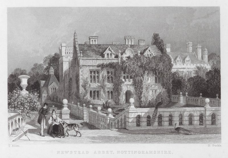 Newstead Abbey, Nottinghamshire von Thomas (after) Allom