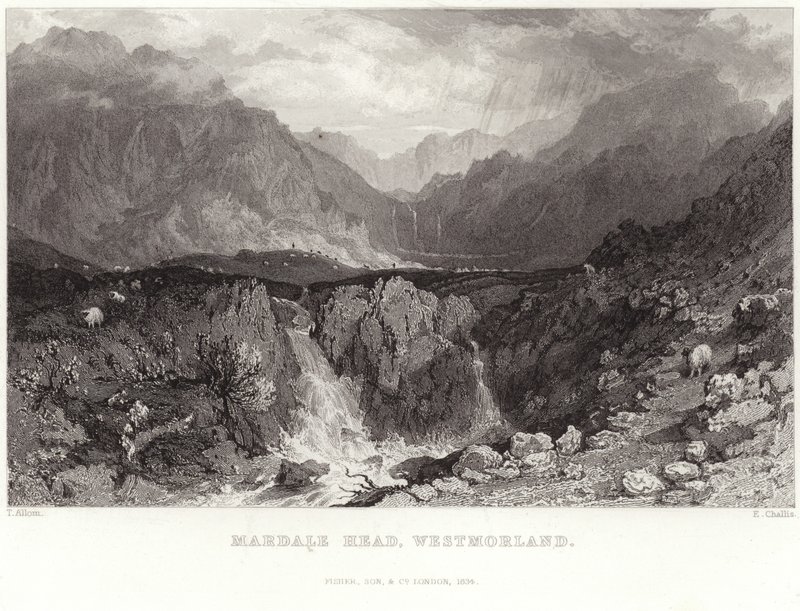 Mardale Head in Westmorland von Thomas Allom