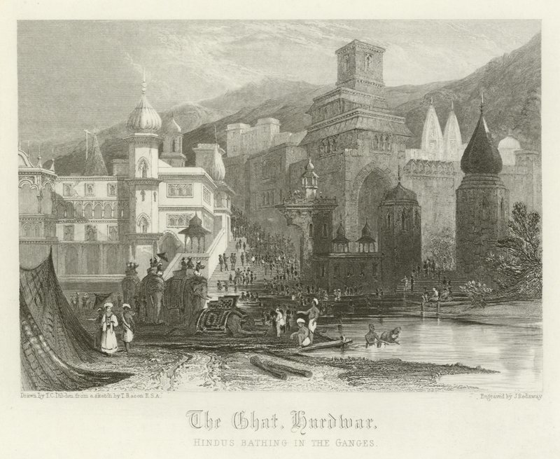 Das Ghat, Hurdwar, Indien von Thomas Colman Dibdin