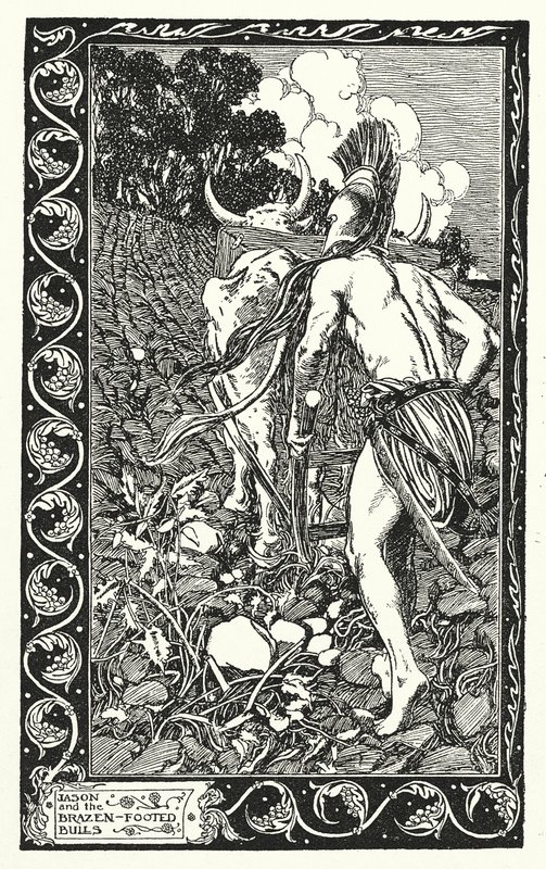 Jason und die ehernen Stiere von Thomas Heath Robinson