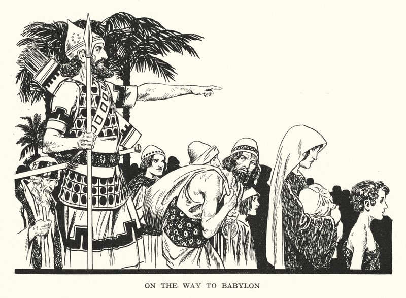 Auf dem Weg nach Babylon von Thomas Heath Robinson
