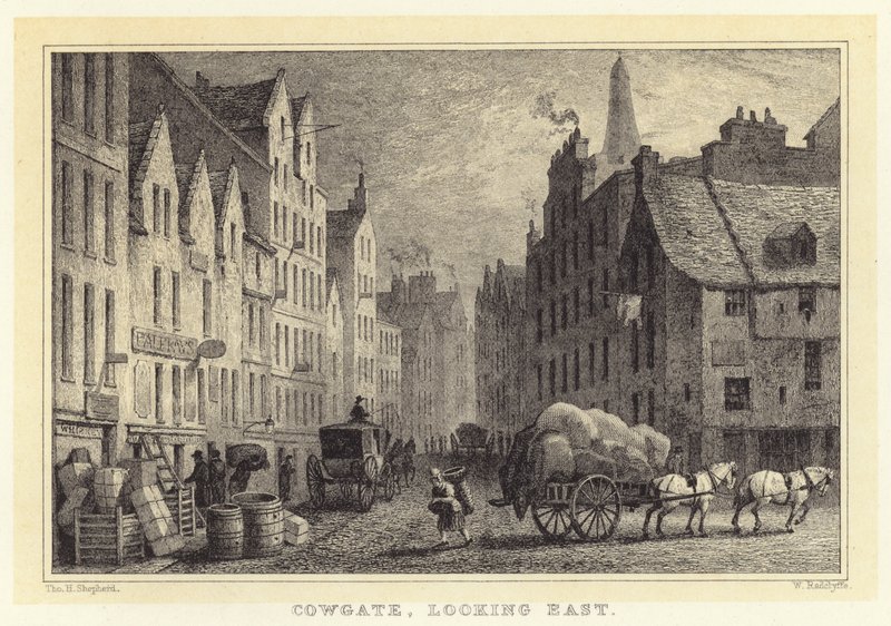 Cowgate, Blick nach Osten von Thomas Hosmer (after) Shepherd