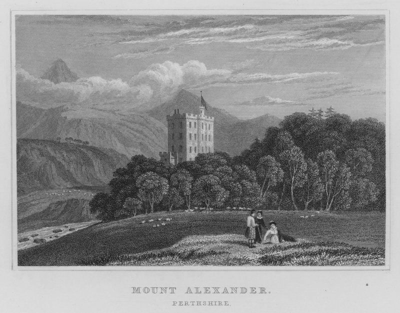 Mount Alexander, Perthshire von Thomas Hosmer Shepherd