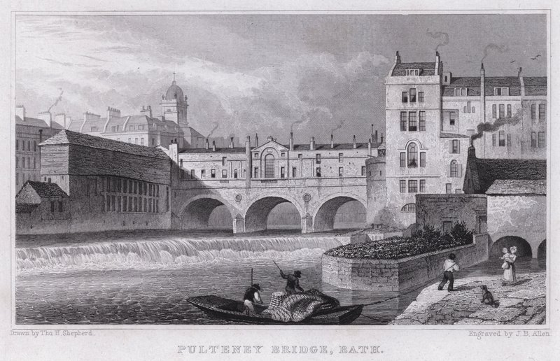 Pulteney Bridge, Bath von Thomas Hosmer Shepherd