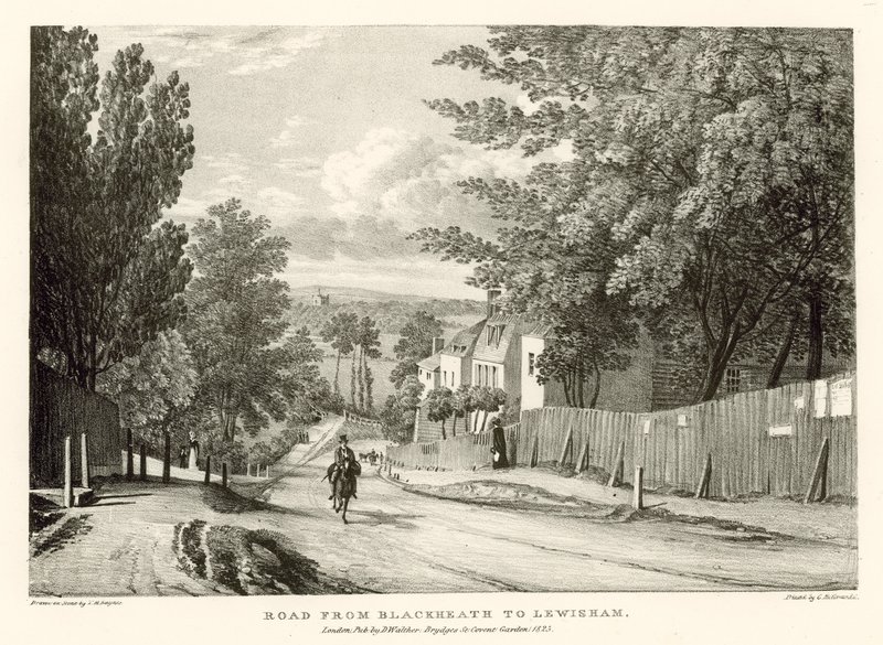 Straße von Blackheath nach Lewisham, London von Thomas Mann Baynes