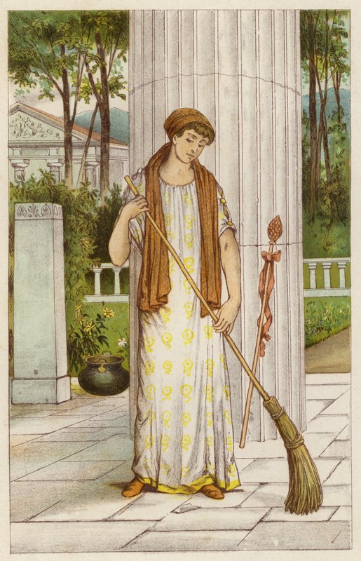 Danae im Tempel der Athene von Thomas Ralph Spence