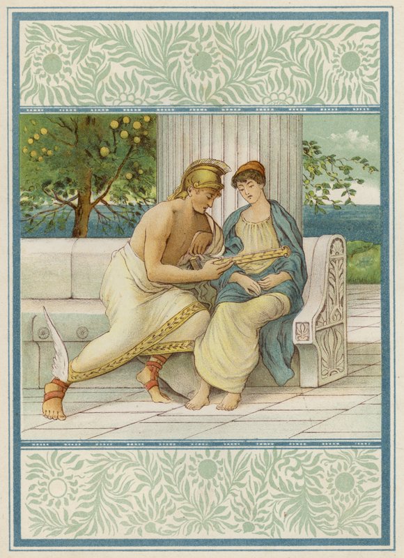 Perseus und Andromeda (Farblithografie) von Thomas Ralph Spence