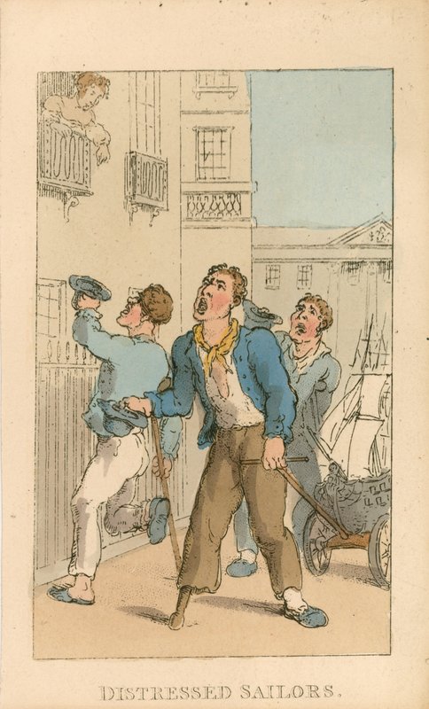 Verzweifelte Seeleute von Thomas Rowlandson