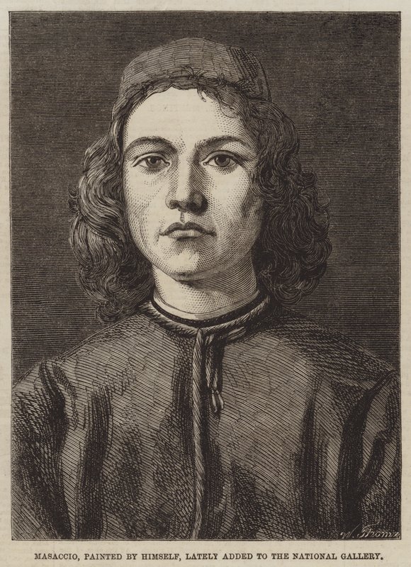 Masaccio, von ihm selbst gemalt, kürzlich zur National Gallery hinzugefügt von Tommaso Masaccio
