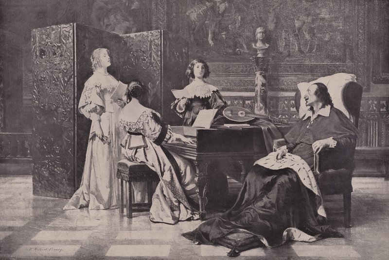 Die Nichten von Kardinal Mazarin von Tony after Robert Fleury