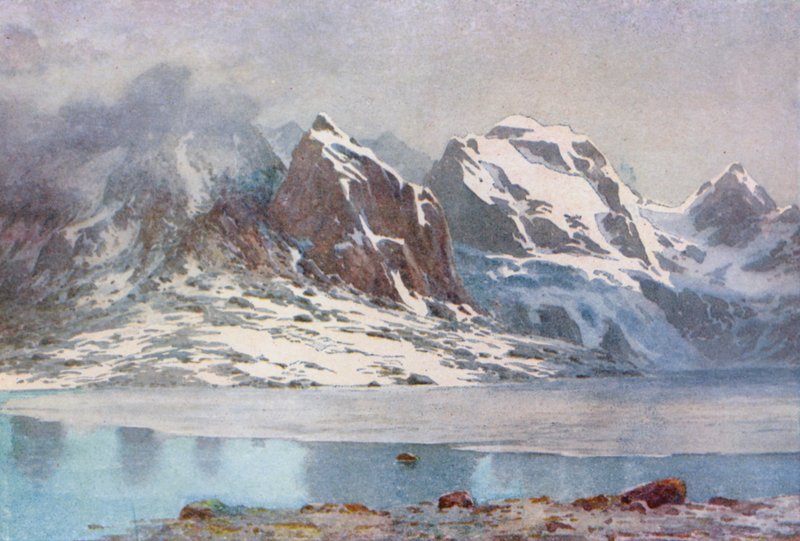 Der gefrorene See, Gangabal von Unbekannt Unbekannt