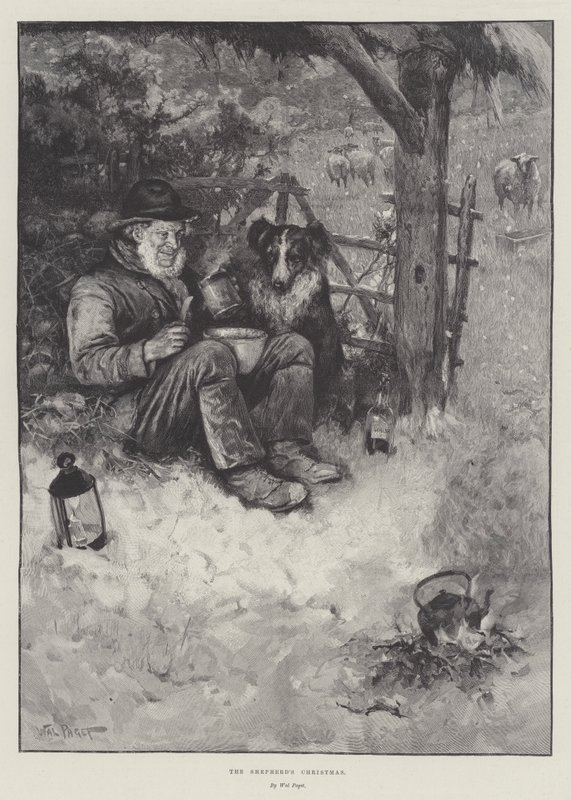 Weihnachten des Hirten von Walter Paget