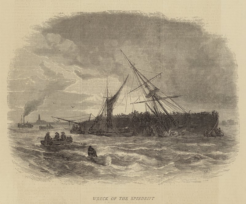 Wrack der Spindrift von Walter William May