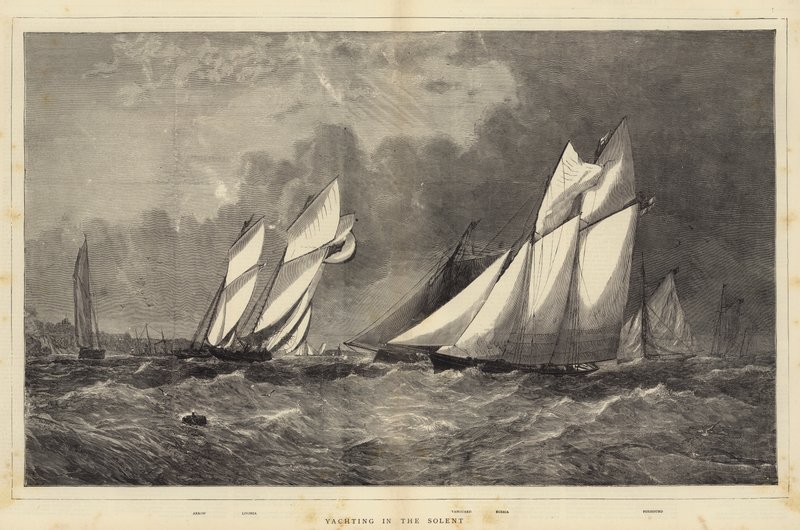 Segeln im Solent von Walter William May
