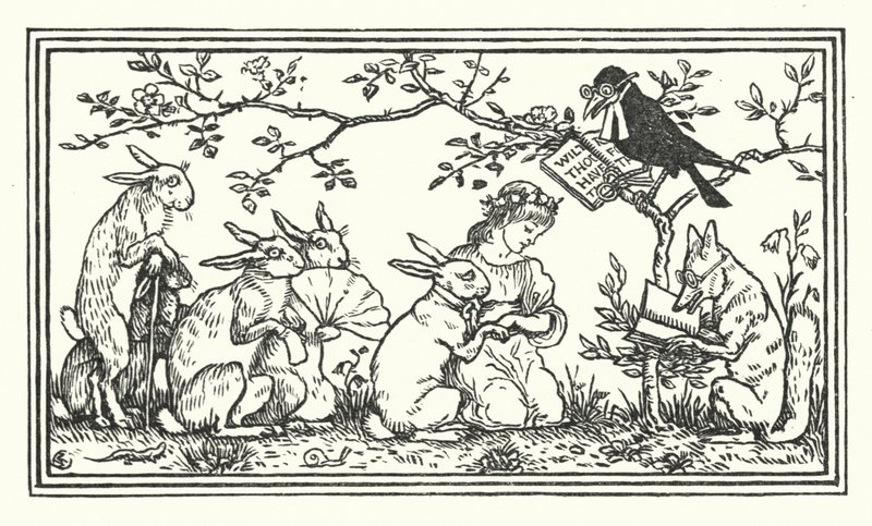 Die Braut des Hasen von Walter (after) Crane