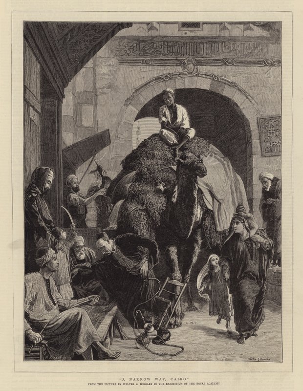 Ein enger Weg, Kairo von Walter Charles Horsley