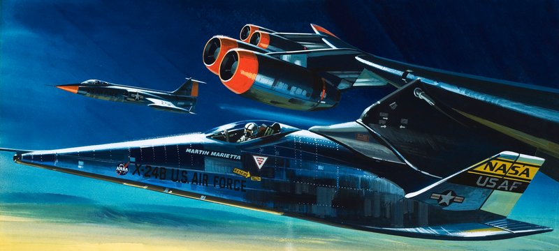 Die Martin Marietta X-24B Raumfähre von Wilf (20th century) Hardy