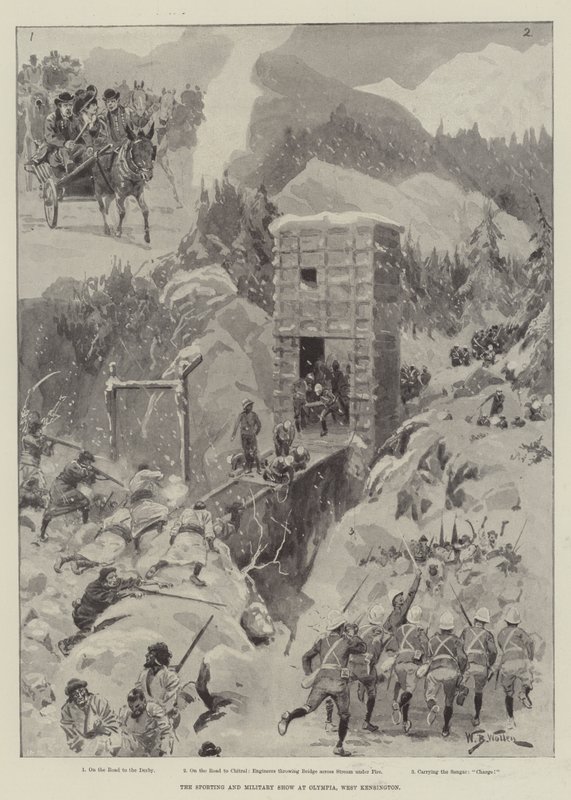Die Sport- und Militärshow in Olympia, West Kensington von William Barnes Wollen
