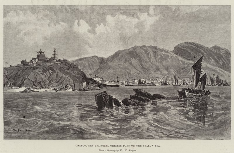 Chefoo, der wichtigste chinesische Hafen am Gelben Meer von William Crimea Simpson