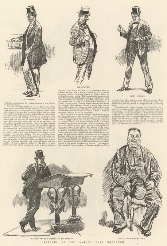 Skizzen an der London Coal Exchange von William Douglas Almond