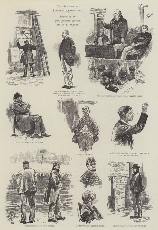 Die Wahl in Rossendale, Lancashire von William Douglas Almond