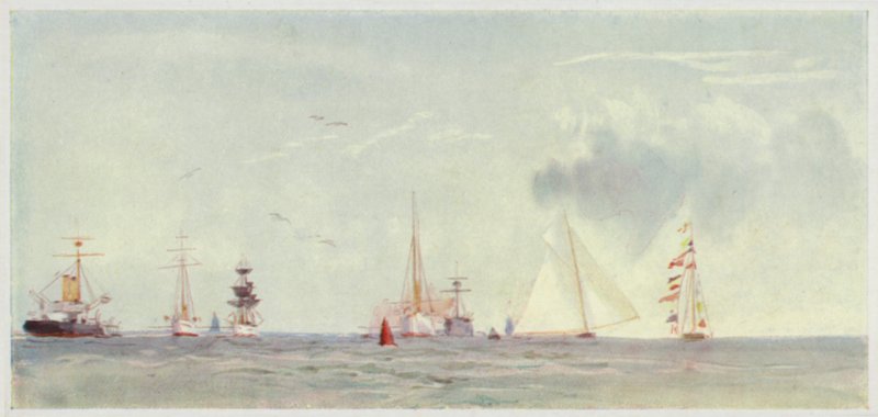Cowes Roads, Regatta-Zeit von William Lionel Wyllie