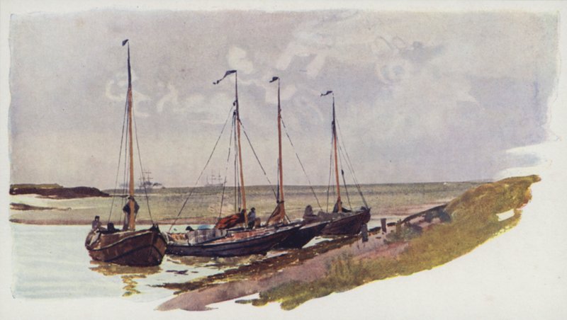 Niederländische Muschelboote in Vlissingen von William Lionel Wyllie