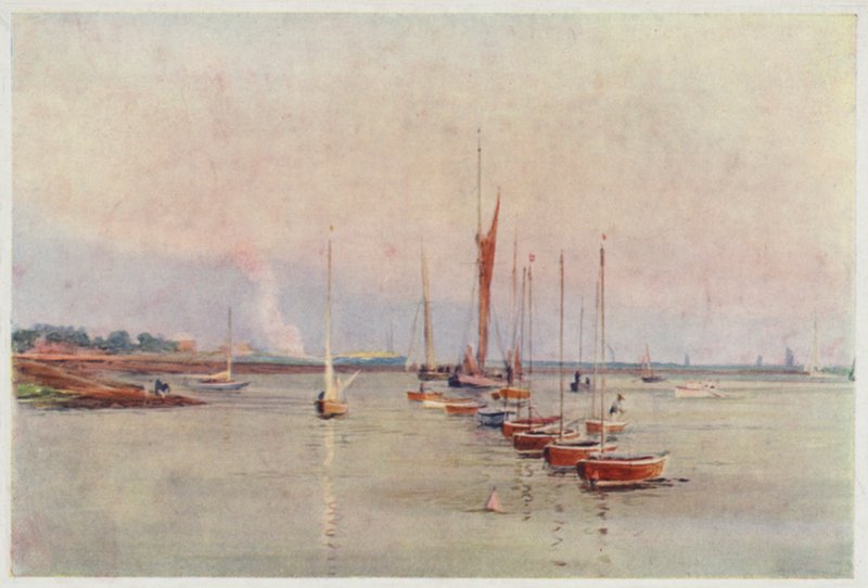 Dreizehenmöwen an ihren Liegeplätzen von William Lionel Wyllie