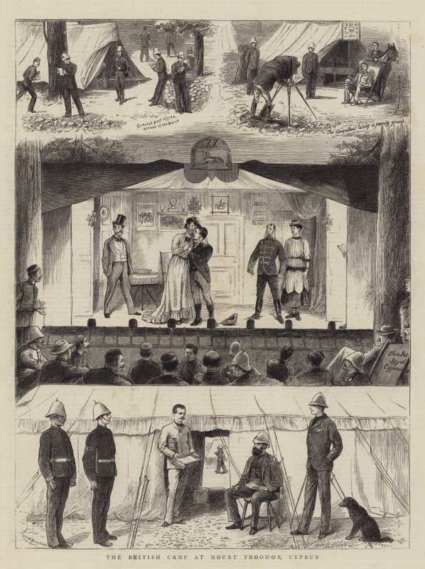 Britisches Lager am Mount Troodos, Zypern von William Ralston