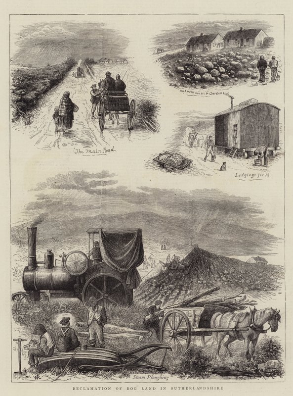 Wiedergewinnung von Moorland in Sutherlandshire von William Ralston
