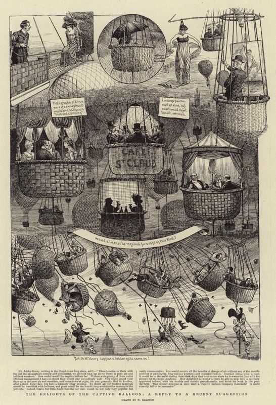Die Freuden des Fesselballons, eine Antwort auf einen kürzlichen Vorschlag von William Ralston