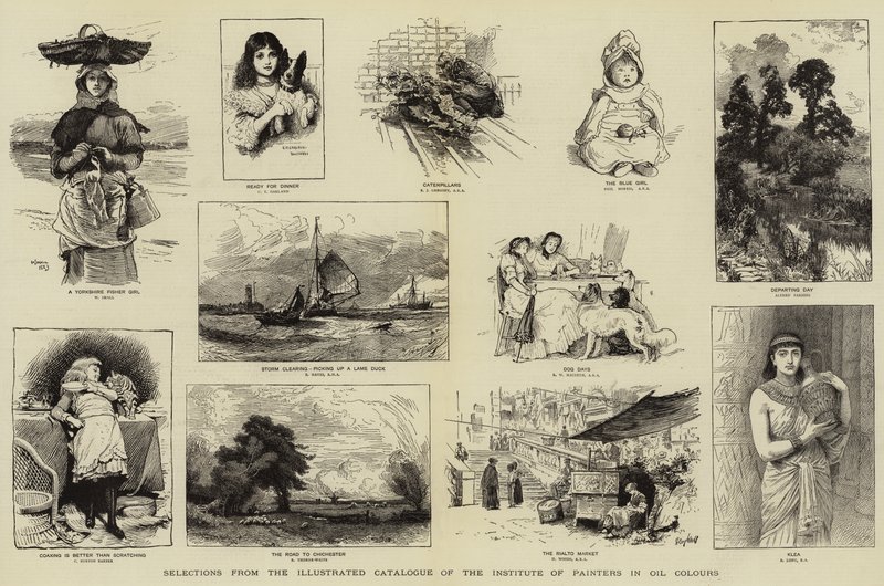 Auswahl aus dem illustrierten Katalog des Instituts der Maler in Ölfarben von William Small