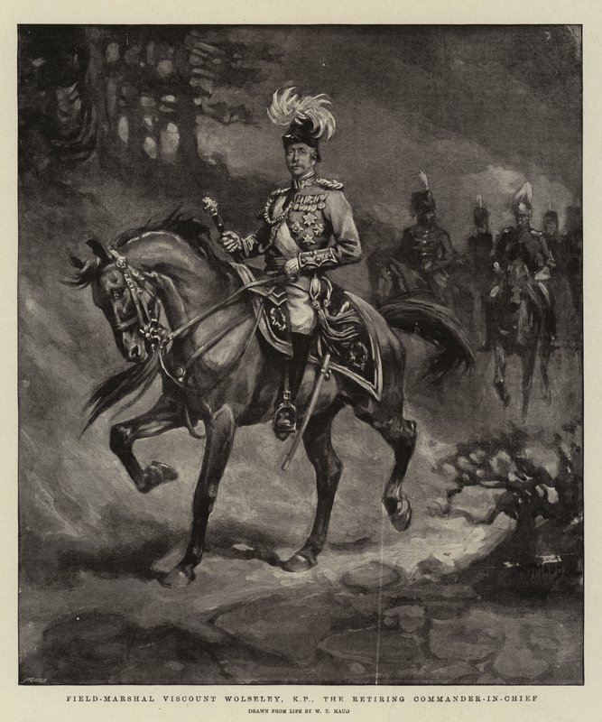 Feldmarschall Viscount Wolseley, KP, der scheidende Oberbefehlshaber von William T. Maud