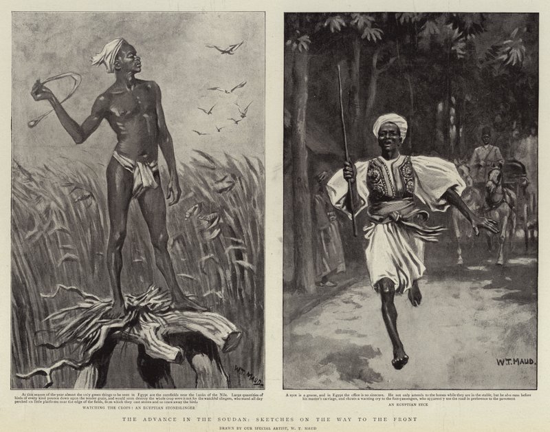 Der Vormarsch im Sudan, Skizzen auf dem Weg zur Front von William T. Maud
