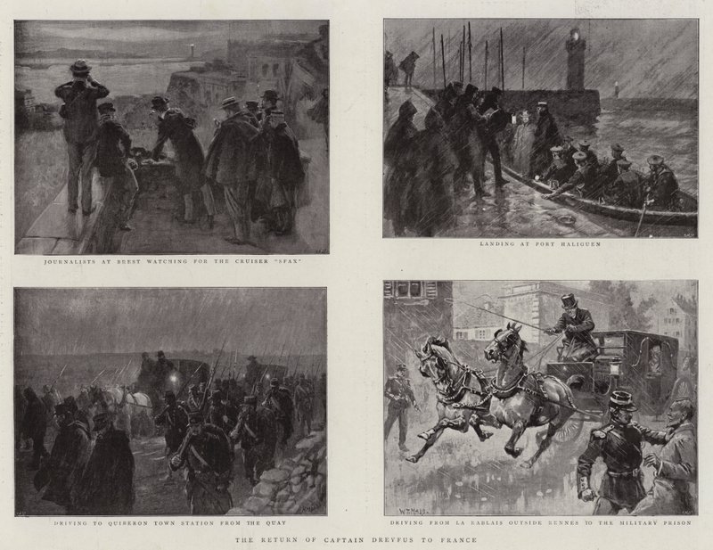 Die Rückkehr von Kapitän Dreyfus nach Frankreich von William T. Maud