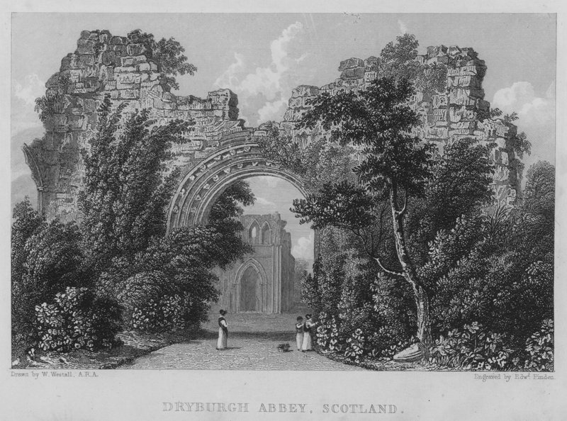 Dryburgh Abbey, Schottland von William (after) Westall