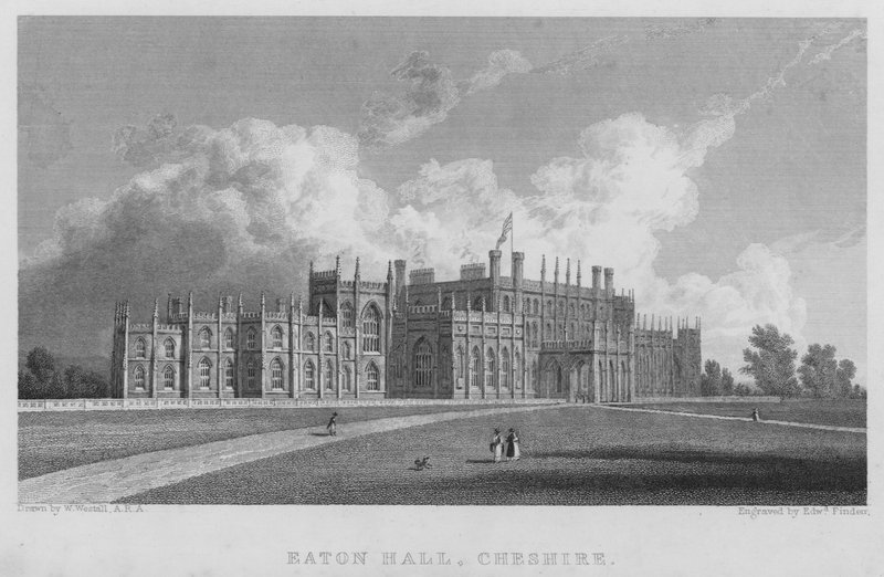 Eaton Hall, Cheshire (Stich) von William (after) Westall