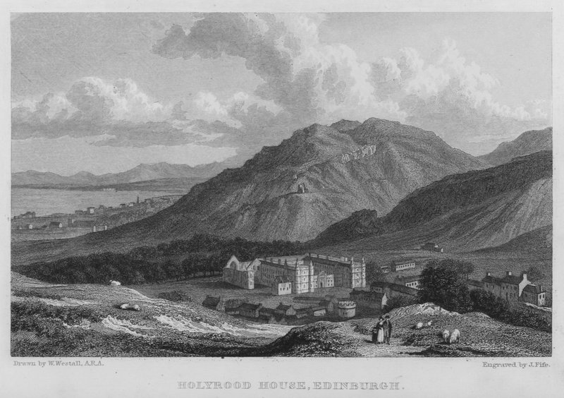 Holyrood House, Edinburgh von William (after) Westall