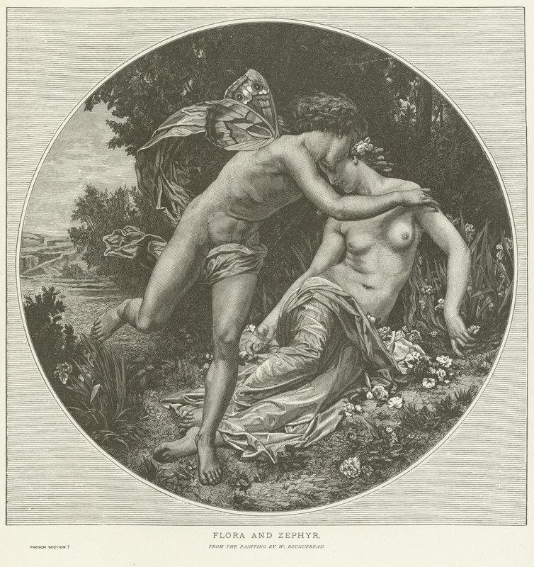 Flora und Zephyr von William Adolphe Bouguereau