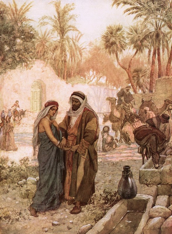 Eliezer und Rebekka von William Brassey Hole