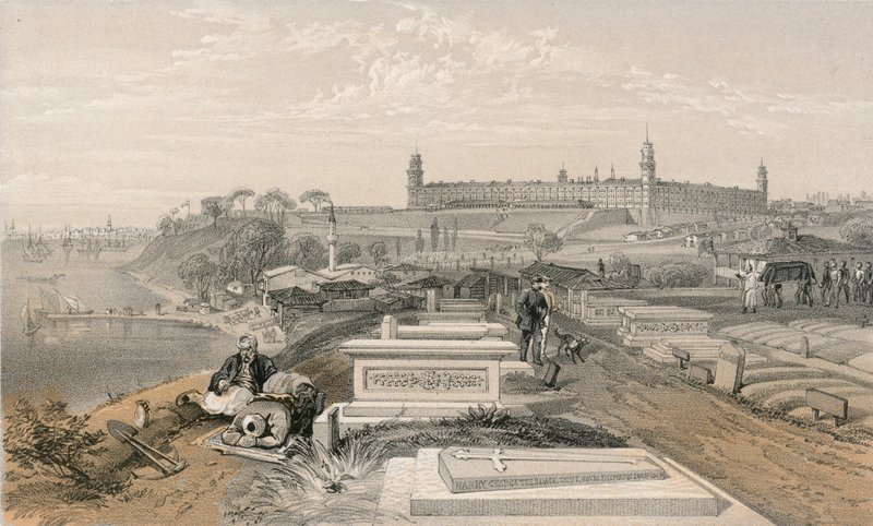 Krankenhaus und Friedhof in Scutari von William Crimea Simpson