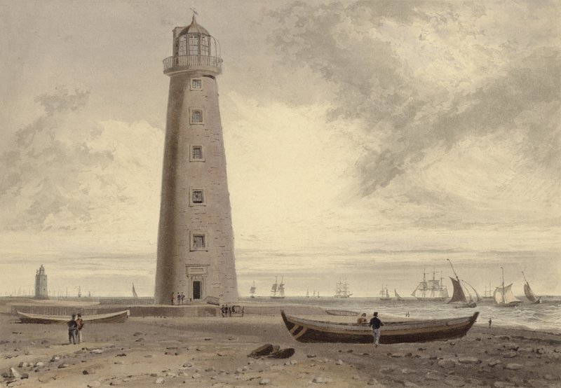 Die Leuchttürme von Orford Ness, Suffolk von William Daniell